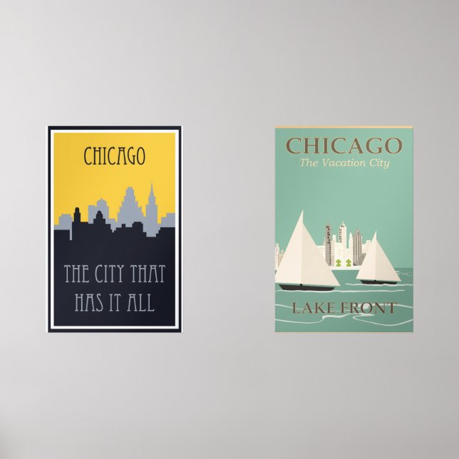 Posters vintage de Chicago (Recto)