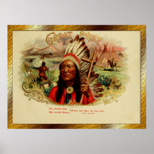 Posters vintages Étiquettes de boîte à cigares
