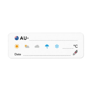 Postfranchissement ID AU Australie Météo Date ル