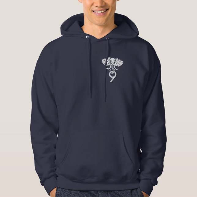 Postgres9 Navy Hoodie (Front)