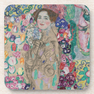 Posthumous Portrait of Ria Munk by Gustav Klimt Coaster