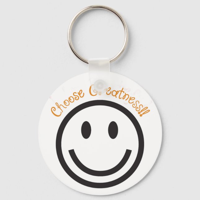 Postive Gift Keychain-Choose Greatness Keychain (Front)