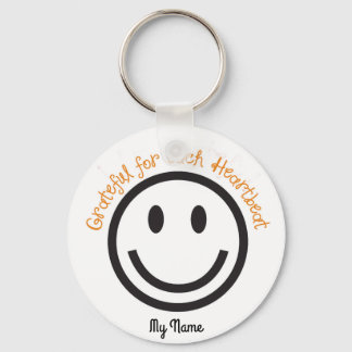 Postive Gift Keychain-Grateful for Each Heart Beat Keychain