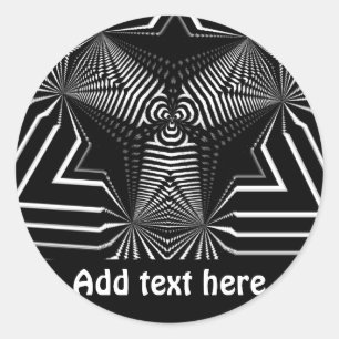 Postive View_ Classic Round Sticker