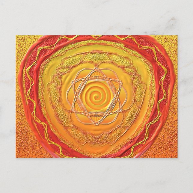 Postkarte 27 "Goldene Spirale" Postcard (Front)