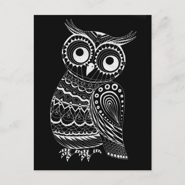 Postkarte Eule Postcard (Front)