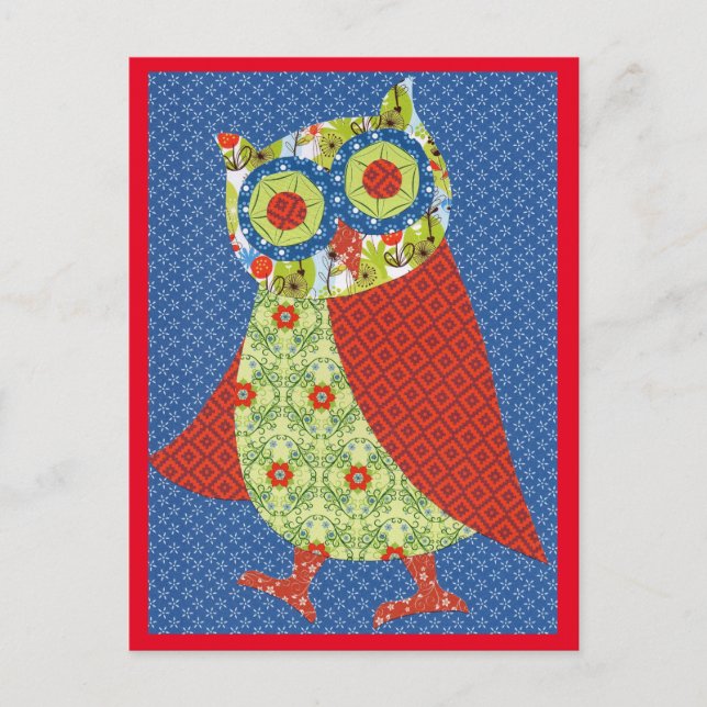 Postkarte Eule Postcard (Front)