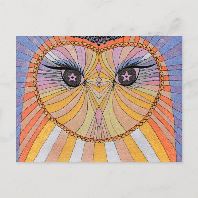 Postkarte Eule Postcard (Front)