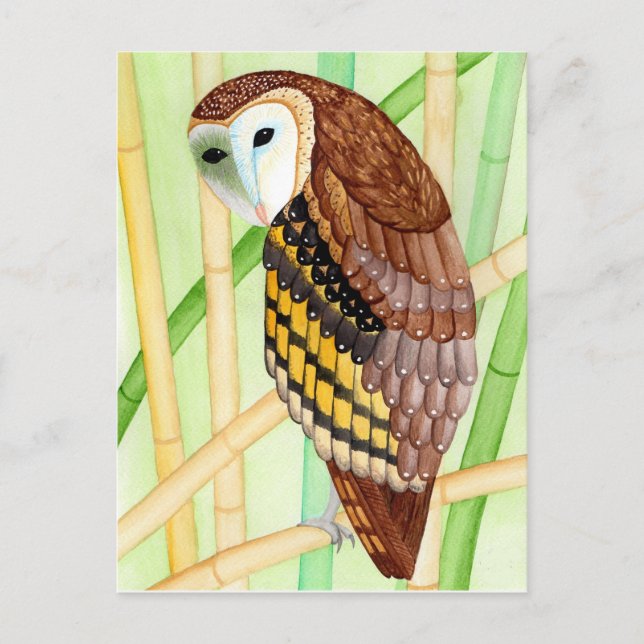 Postkarte Eule Postcard (Front)
