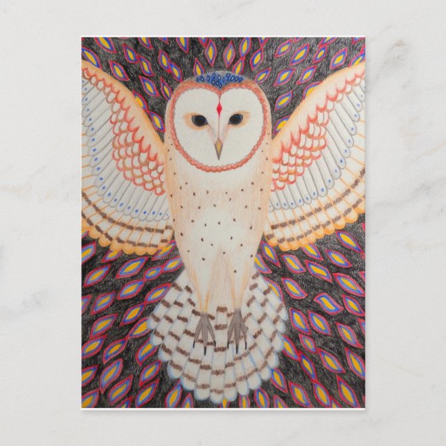 Postkarte Eule Postcard (Front)