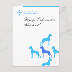 Postkarte für Doggenzüchter Postcard
