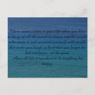 Postkarte mit Spruch Postcard