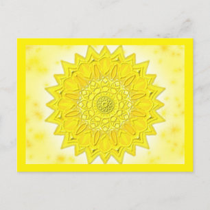 Postkarte SeraphinaMandalas gelb Postcard