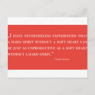 Postkarte – Sophie Scholl – Zitat – White Rose Postcard