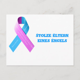 Postkarte stolze Eltern eines Engels Postcard
