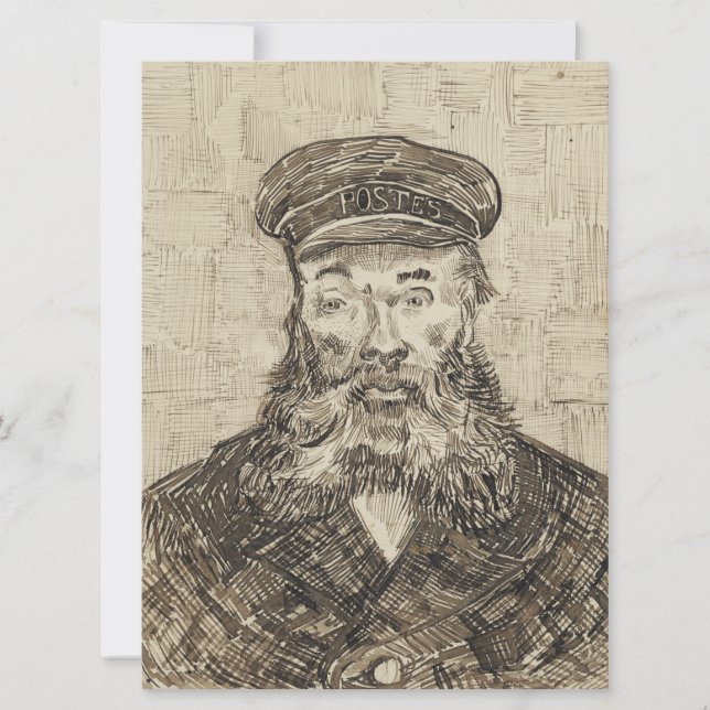 Postman Joseph Roulin (Sepia Sketch) (by van Gogh) Card (Front)