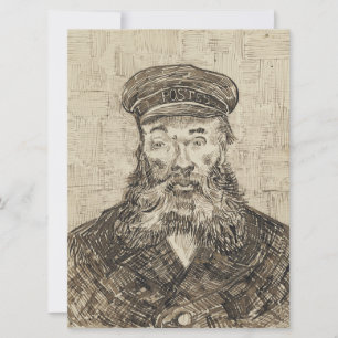 Postman Joseph Roulin (Sepia Sketch) (by van Gogh) Card