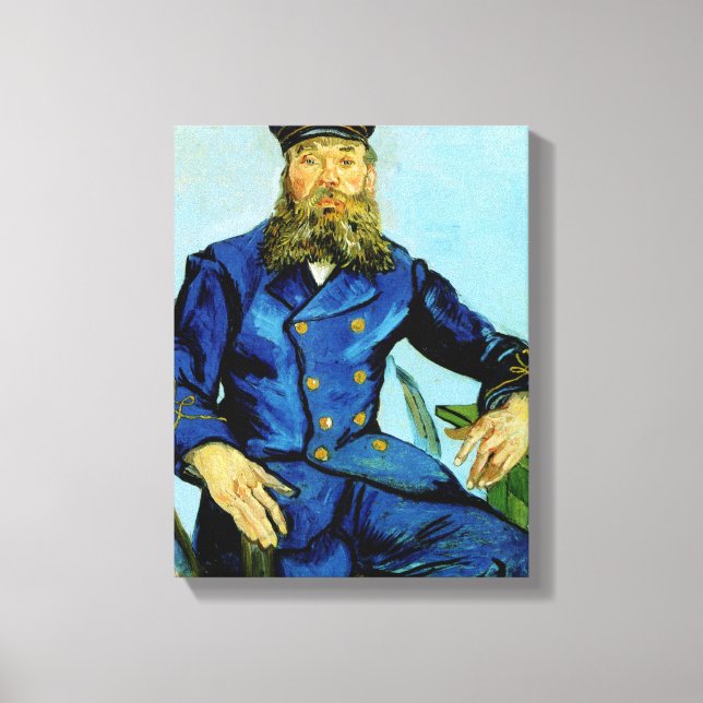 Postman Joseph Roulin | Vincent van Gogh Canvas Print (Front)