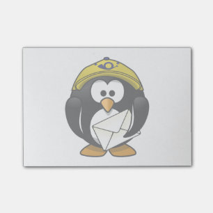 Postman Penguin Bird Cartoon Post-it Notes