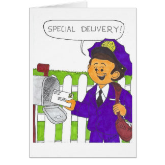 Postman with a letter