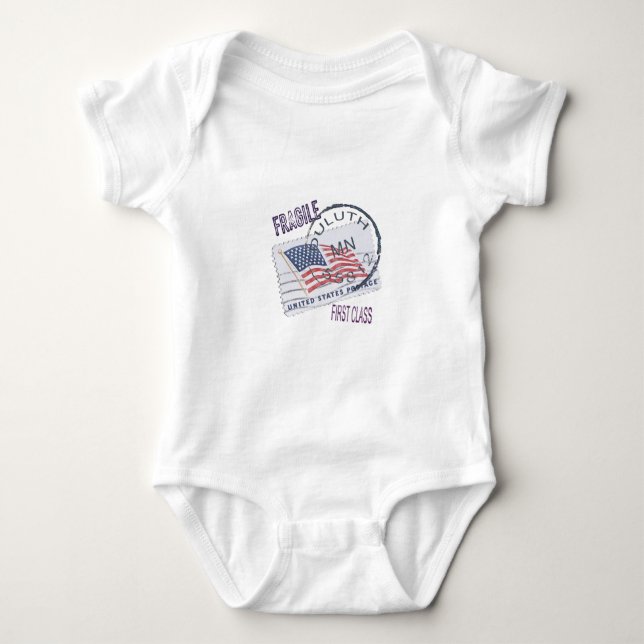 Postmark Duluth 55812 Baby Bodysuit (Front)