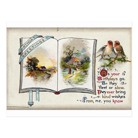 Postmarked May 14, 1911 Birthday Postcard