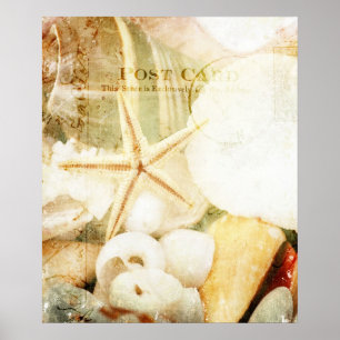 Postmarked Starfish Poster