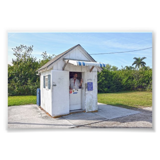 Postmaster Don in Ochopee, Florida Photo Print (Front)