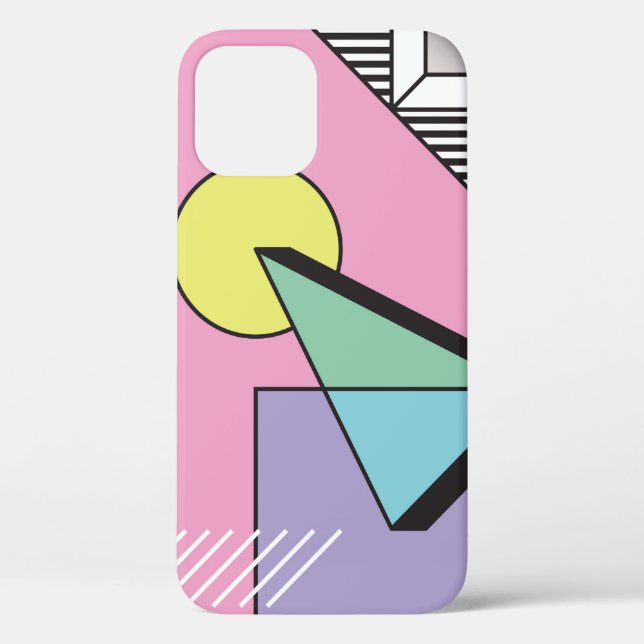 Postmodern Geometric: Abstract Composition Case-Mate iPhone Case (Back)