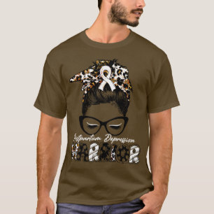 Postpartum Depression Awareness Warrior Women Glas T-Shirt