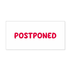 POSTPONED Wedding Special Event Occasion Mitzvah Self-inking Stamp