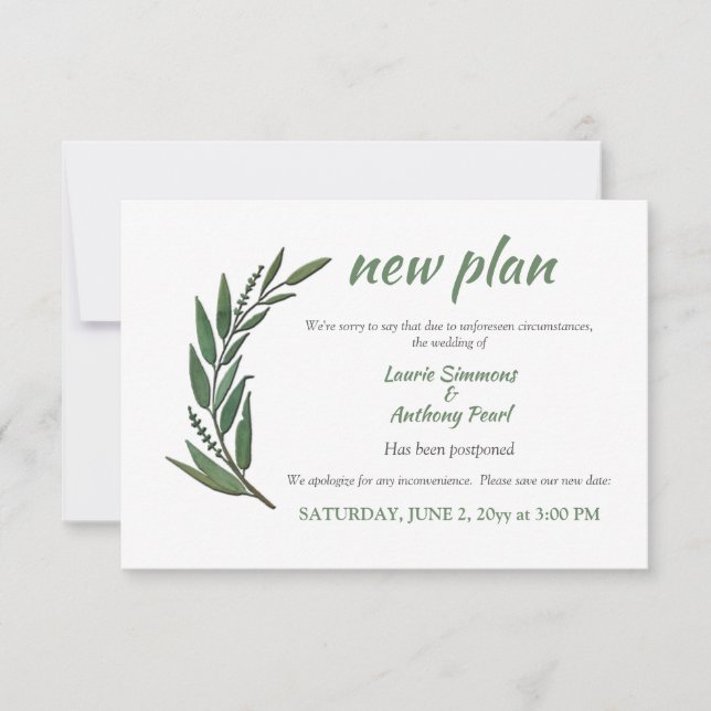 Postponement Announcement (Front)