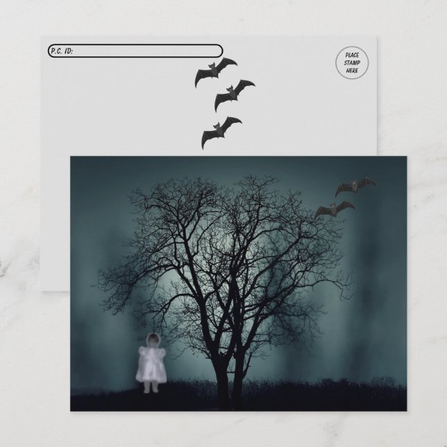 Postrossing Ghost Toddler Postcard (Front/Back)