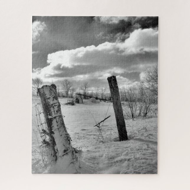 Posts in the Snow Jigsaw Puzzle (Vertical)