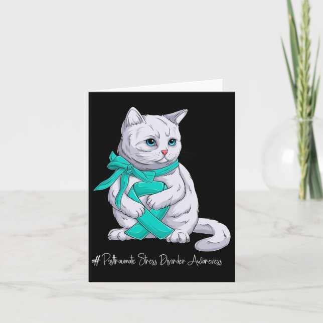 Posttraumatic Stress Disorder Awareness Month Teal Card (Front)