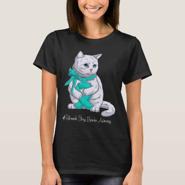 Posttraumatic Stress Disorder Awareness Month Teal T-Shirt (Front)