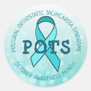 Postural orthostatic tachycardia syndrome classic round sticker