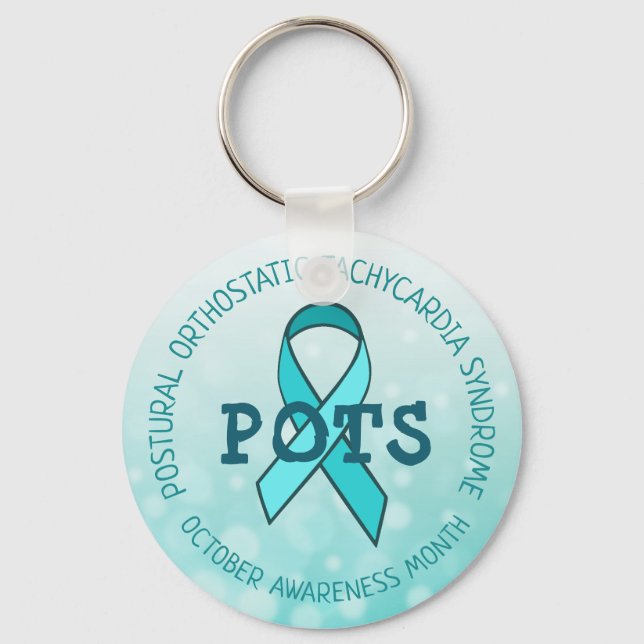 Postural orthostatic tachycardia syndrome keychain (Front)