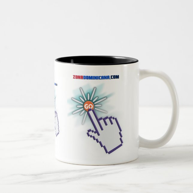 Posuelo Blanco Two-Tone Coffee Mug (Right)