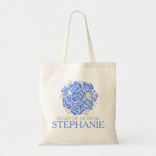Posy blue Maid of honour wedding favour bag