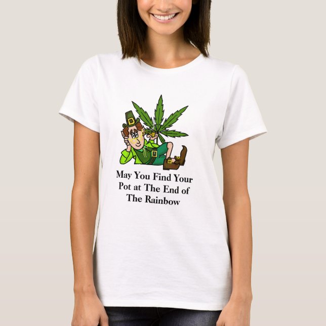 Pot à l'extrémité du T-shirt Ver d'arc-en-ciel. 3 (Devant)