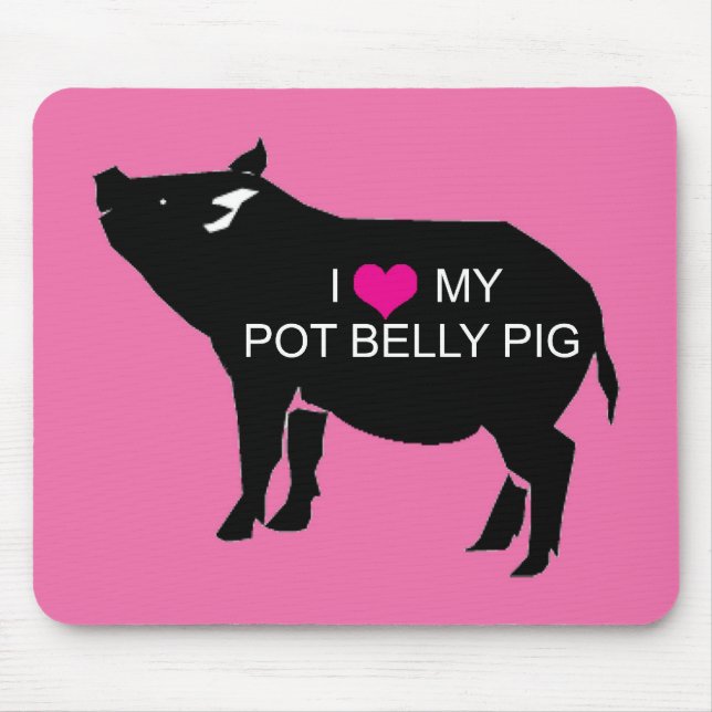 Pot Belly Pig Mouse Pad (Front)