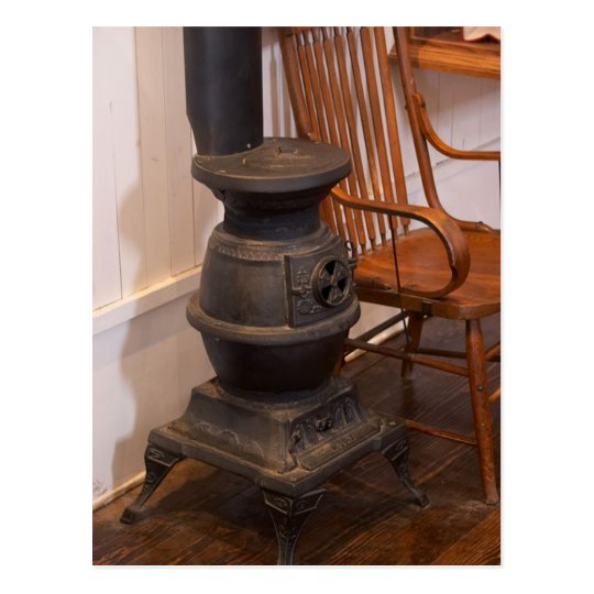 Pot Belly Stove Postcard