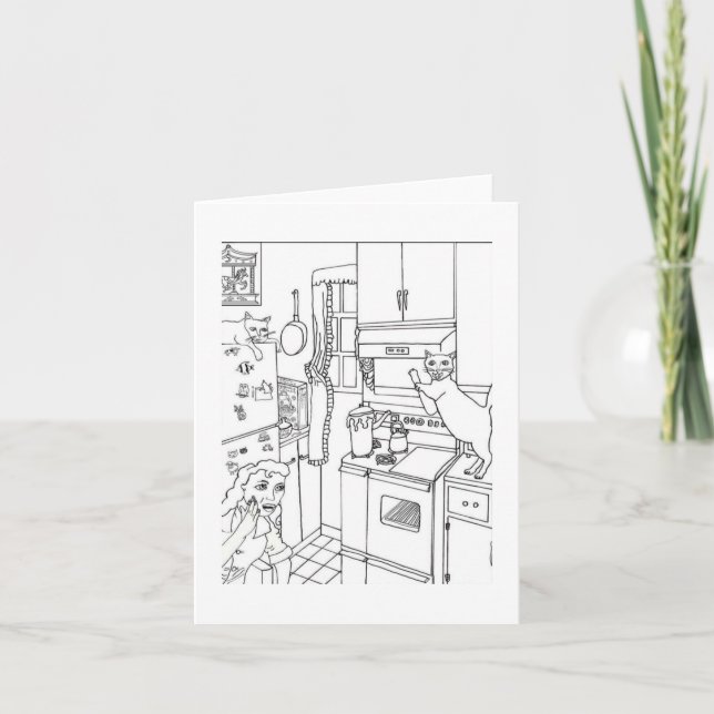 Pot Boils Over Thank You Card (Front)