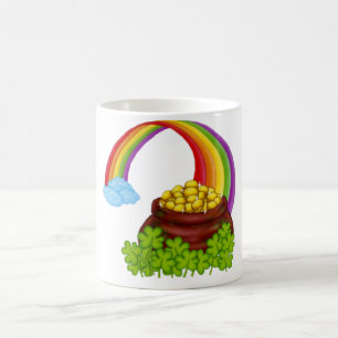Pot d'arc-en-ciel de tasse d'or