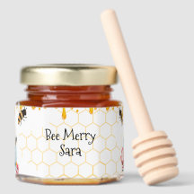 Pot de miel de Noël en cadeau | Faveur de douceur