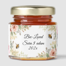 Pot de miel favori de mariage Bee-Loved