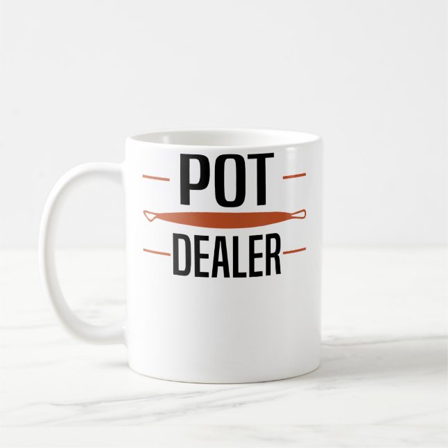 Pot Dealer - Pottery Ceramics Coffee Mug (Left)