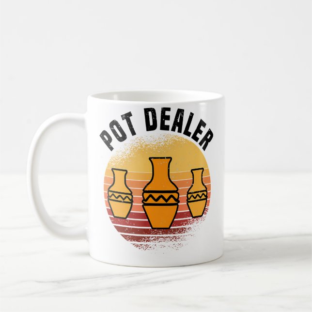 Pot Dealer - Pottery Ceramics Coffee Mug (Left)