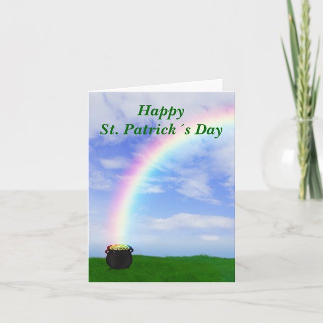 Pot d'or St. Patrick's Day - Carte de voeux (Devant)